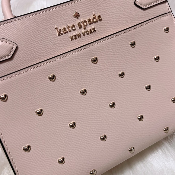 Kate Spade Staci Small Heart Studded Satchel Bundle - Picture 5 of 8